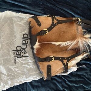 Diane Gail Brown and Black Shoulder Bag